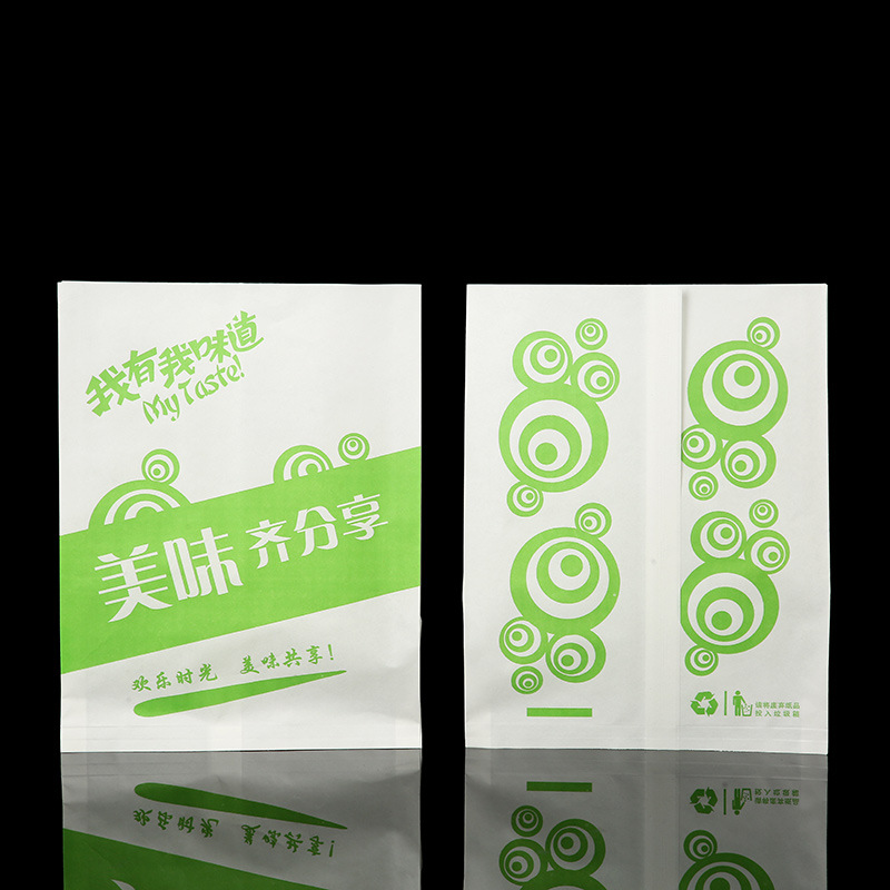 Oil Proof Food Grade Bbq Kraft Paper Bag With Your Own Logo Print For OLIVE OIL Style