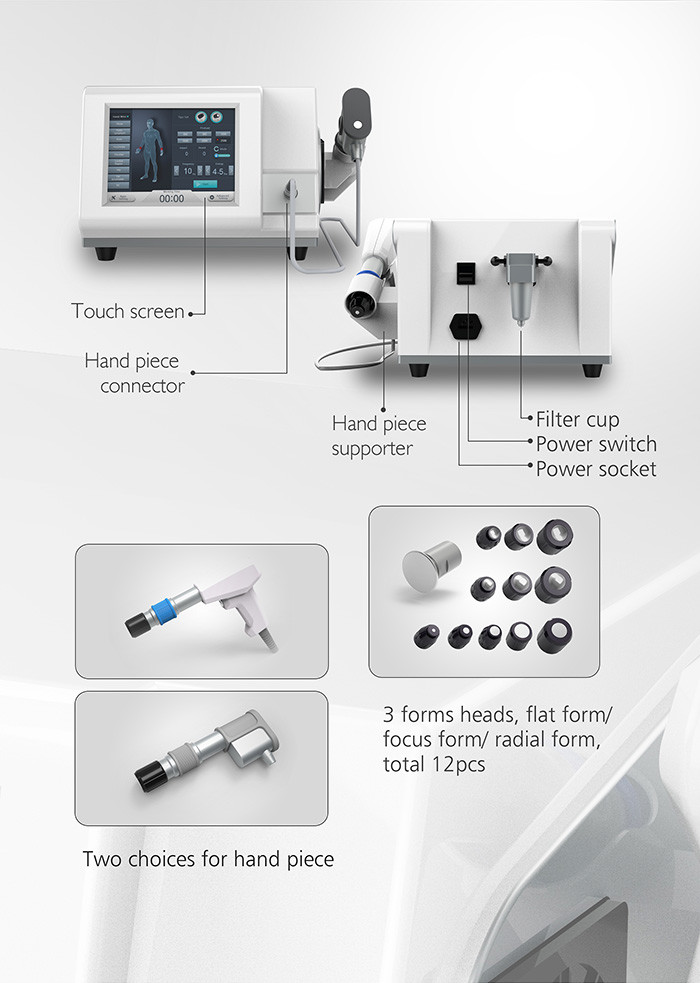 Extracorporeal Air Pressure Therapy Machine Acoustic Wave Type For Sports Injury Recovery