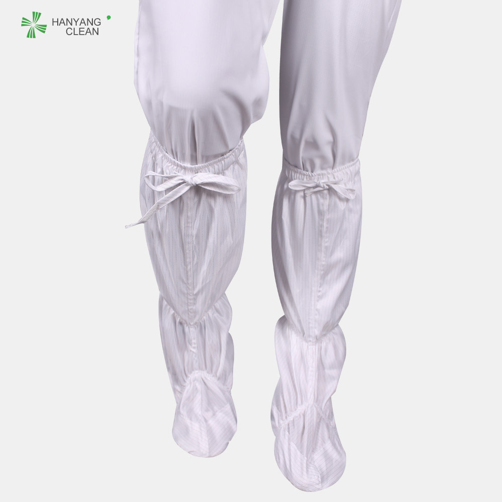ESD PU Long Clean Room Booties With 10e6-10e7Ohm Surface Resistance