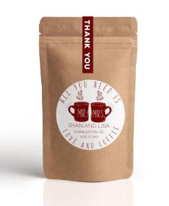 Quality Aluminum Foil 12Oz BOPP Kraft Paper Coffee Bags Food Grade wholesale
