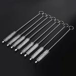 Nylon Tube Clean Brush Stainless Steel Test Tube Clean Brush Laboratory Supplies