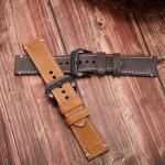 Watch band leather wrist strap watch accessories pin buckle strap 20mm22mm24mm