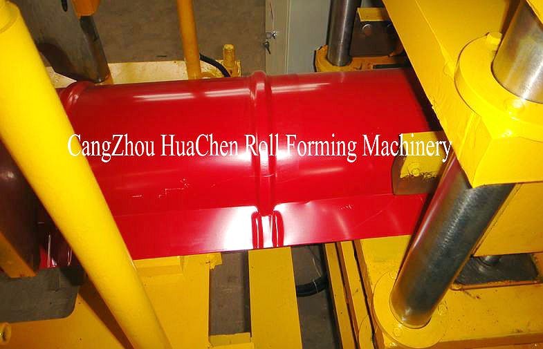 Metal Roof Profile Ridge Cap Roll Forming Machine / Ridge Tile Machine 380V 50Hz