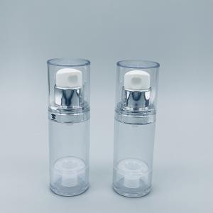 Quality Silver transparent cosmetic packaging lotion essence PP airless lotion pump bottle wholesale