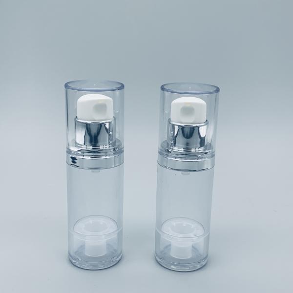 Silver transparent cosmetic packaging lotion essence PP airless lotion pump