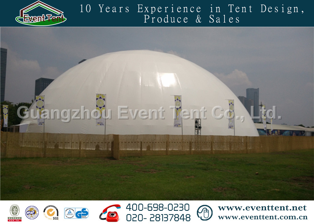 Easy Assemble Outdoor Large Dome Tent 45m Diameters With Steel Structure