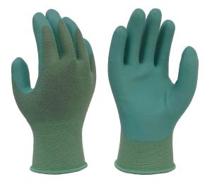 Quality EN388 Nylon Green Foam Nitrile Coating Extreme Cold Work Gloves wholesale