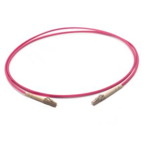 Quality Violet LSZH PVC OM4 Simplex 3.0mm Fiber Optic Patch Cable LC UPC To LC UPC wholesale