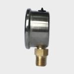 Brass Connection Vacuum Pressure Gauge 40mm Stainless Steel Case