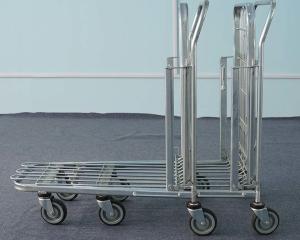 Quality Strong Frame Logistics Trolley Chrome Plated Material 300kg Load Capacity wholesale