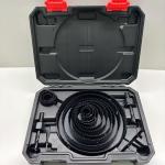 17PC High Carbon Steel Hole Saw Set Black Oxide / Spray Painted