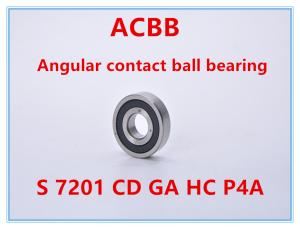 Quality S 7201 CDGA HCP4A Ceramic Ball Bearings 55000RPM-56000RPM wholesale