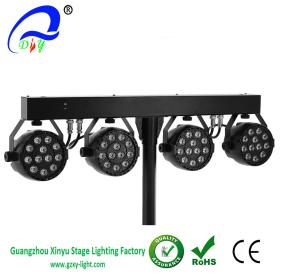 Quality Professional 12PCS RGBW 4 Set Stand Led Par light Bar Stage Lights wholesale