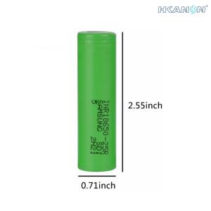 Quality KC 3.7V NCM Lithium Ion Battery Replacement Cells INR18650-25R5 High Discharge Rate wholesale