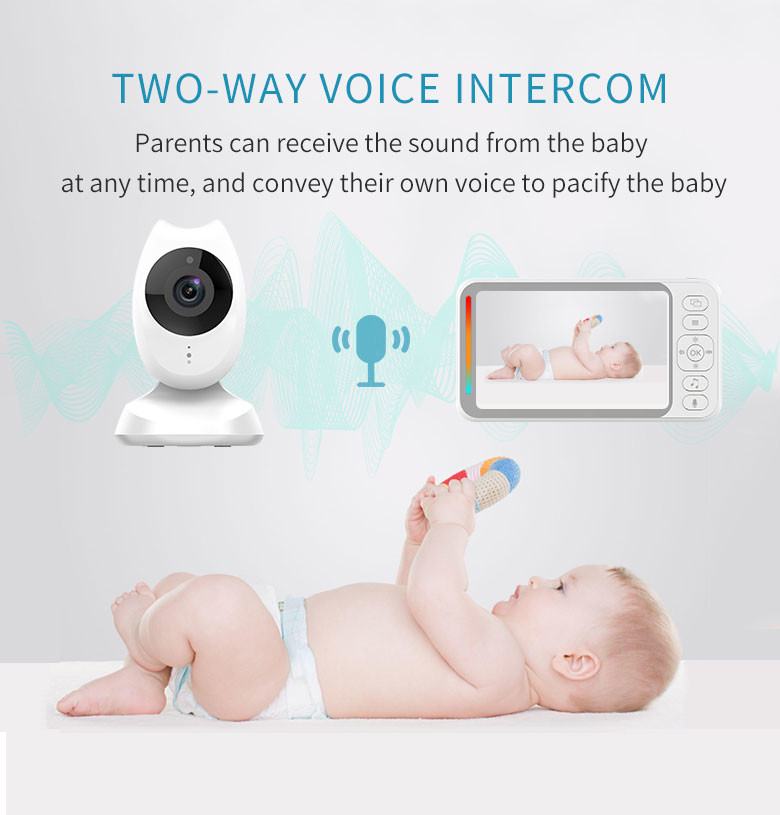 720p VGA Video Monitor Night Vision 4.3" VGA Color Monitor With Camera And Audio