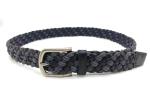 Webbing Woven Braid 3.5cm Mens Casual Leather Belt