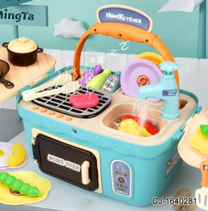 Quality Non Toxic Plastic Kitchen Toy Cooking Tableware Multifunction Picnic Kitchen wholesale
