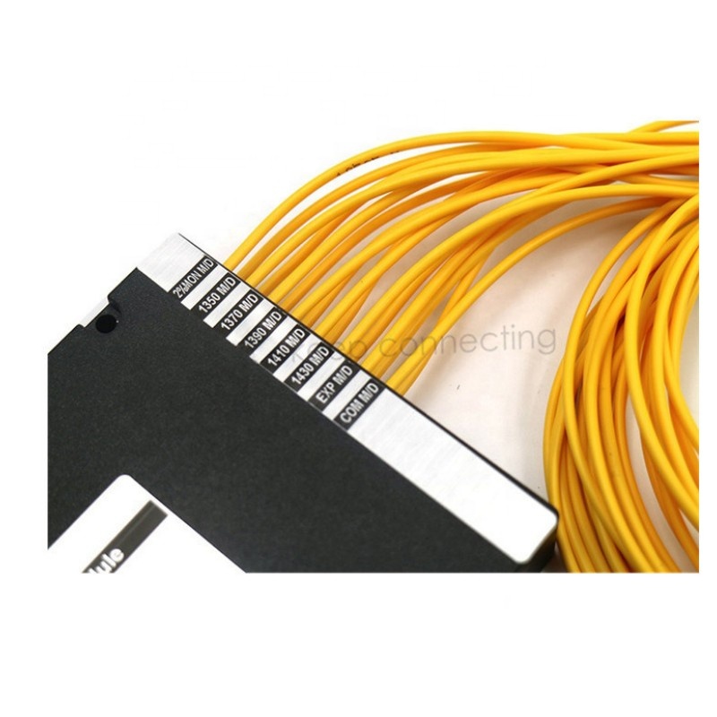 1x16 PLC splitter FTTX with ABS plastic box type and SC LC FC ST APC UPC PC connector