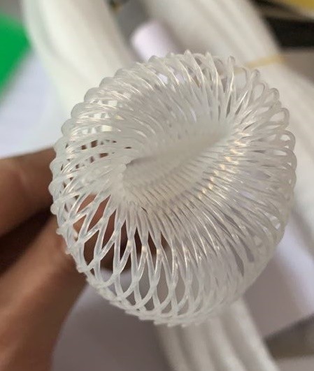 70 Mesh Protective Netting Sleeve Blue Color High Flexibility For Metal Parts