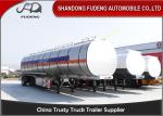 45 cbm FUWA axle petrol fuel tanker semi trailer aluminium alloy sale