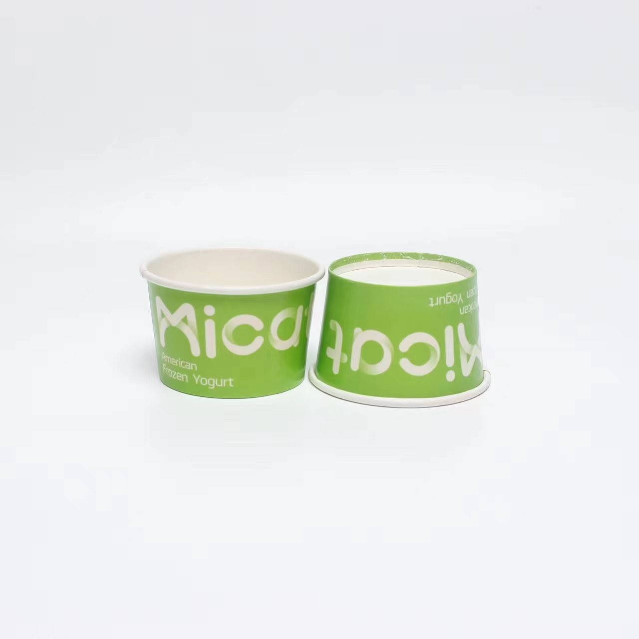 Make Paper Bowl Ice Cream Cup disposable snack bowl ice cream cup packing bowl double PE film cup
