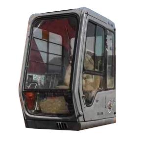Quality 4457178 HITACHI Excavator Glass Cab Window Left Door Rear Position NO.4 Tempered Glass wholesale
