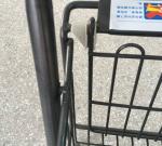 Supermarket Storage Hand Shopping Cart Grocery Basket With Wheels