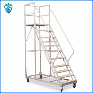 Quality 18 Foot 16 Feet Mobile Safety Step Ladder For Elderly Workshop Aluminum Ladder Frame wholesale