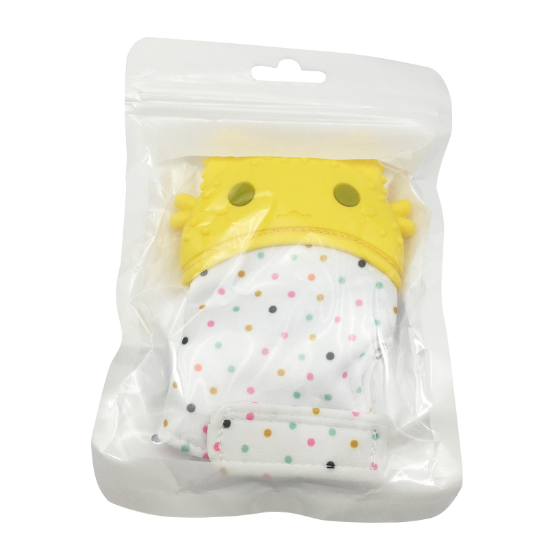 BPA-Free Food-Grade Self-Soothing Unisex Baby Teether Toys Hypoallergenic Teething Mittens Glove Mitt for Boys and Girls