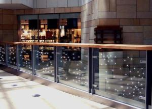 Quality SGCC Transparent Flashing 10.38mm Led Illuminated Glass Panels wholesale