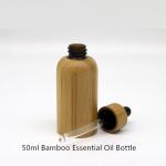 Wooden Lid Cosmetic Dropper Bottles Hot Stamping Glass Perfume Dropper