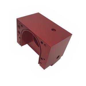 Quality Aluminum Custom Machined Parts Red Anodized CNC Machining Milling Drilling wholesale