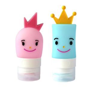 Quality Food Grade Empty 40ml Cartoon Silicone Travel Bottles wholesale