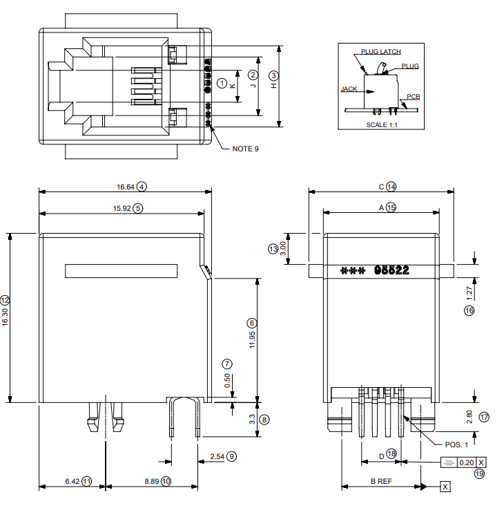 RJ11 4P4C Connejavascript:void(0)ctor
