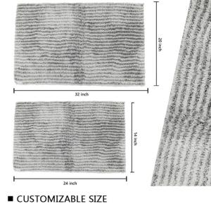Quality Pile Height 2cm Latex Backed Bath Mats wholesale