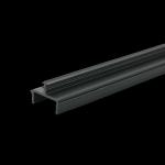 Colorful Soft PVC Industrial Ceiling Profiles Black
