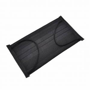 Quality Black 3 Ply Non Woven Face Mask Prevent Flu Water Resistance Lint Free wholesale