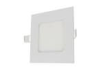 12 Watt Led Slim Panel Light Aluminum White Housing Ce 960lm For Supermarket