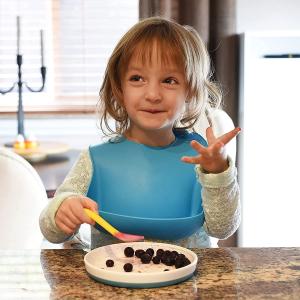 Quality Nontoxic Odorless Silicone Baby Bib , Shatterproof Silicone Bib Catcher wholesale