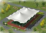 Prefabricated Membrane Tent Structures Waterproof Use In Tennis Court Shading
