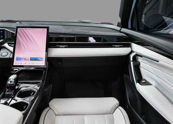 Electric Geely Boyue L SUV 5 Seater Gasoline Powered Hybrid 1.5T Fast Speed Exterior Rearview Mirror Maximum Power 200-250Ps