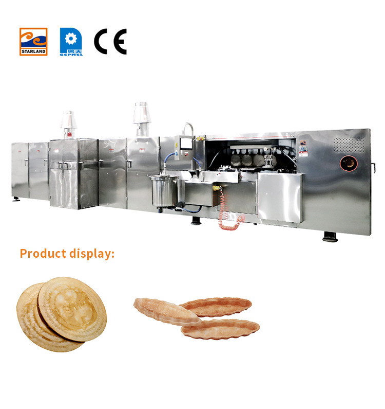 Custom Automatic Wafer Production Line 35 Pieces 5 Meters Long Baking Tray