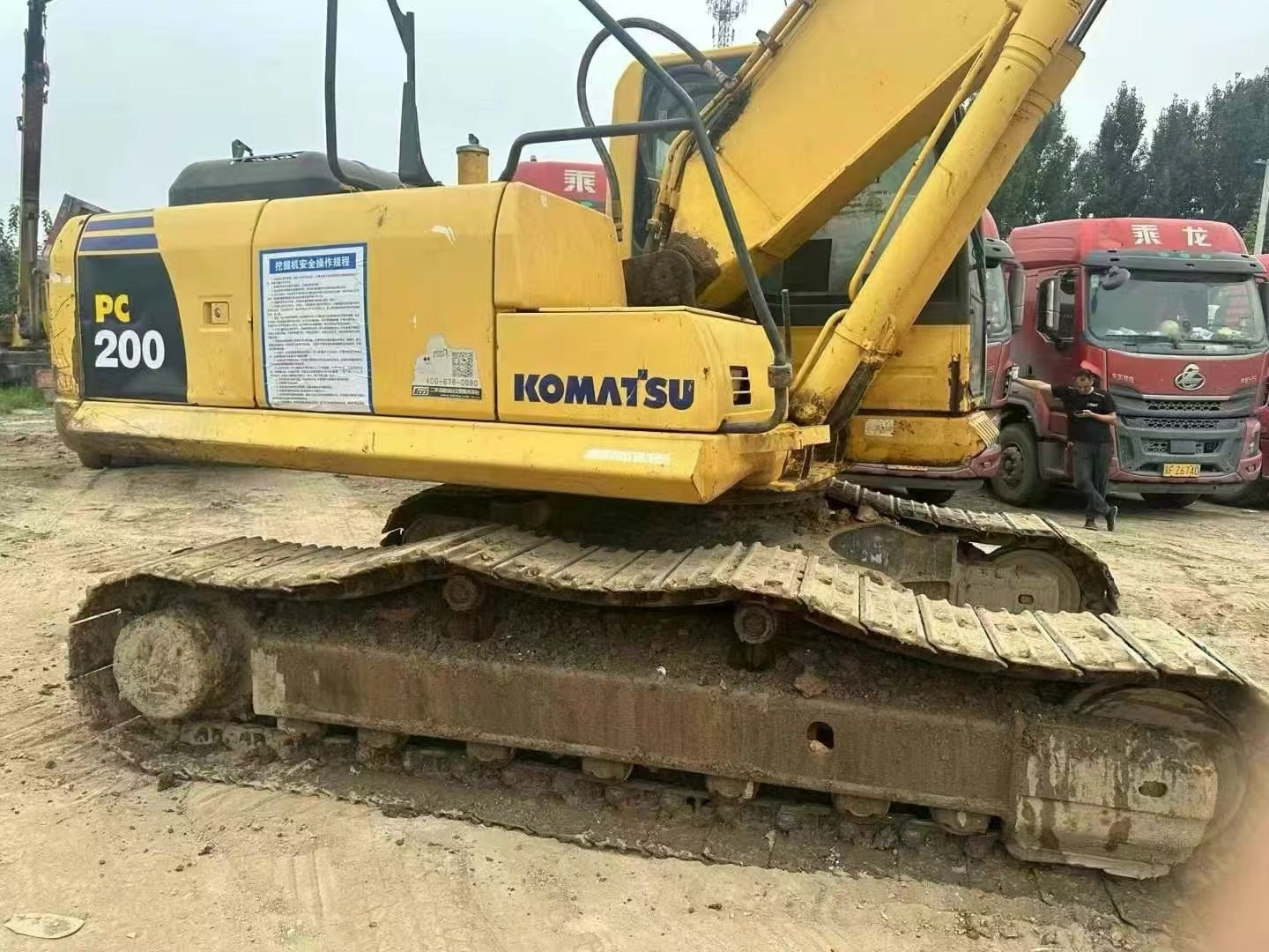 103kw Mining 200 Second Hand Komatsu Excavator Used In Construction 19900kg