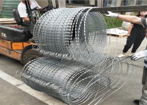 Quality Galvanized Concertina Straight Razor Wire BTO22 Razor Barbed Wire wholesale