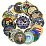 Zinc Alloy Enamel Military Coins Plated Gold 3D