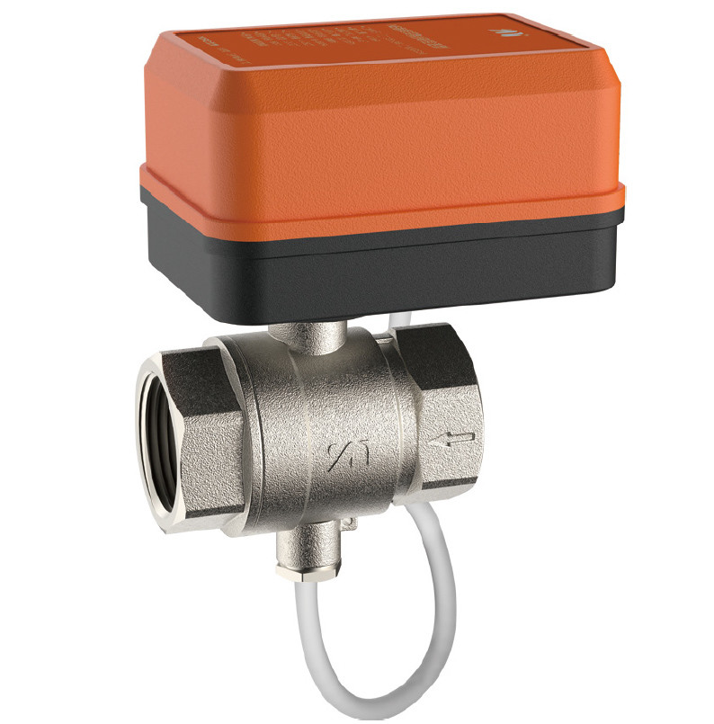 2103 Intelligent Remote Control Motorised F x F Brass Thermostatic Ball Valve Sizes DN20 DN25 DN32 Safe Voltage Model