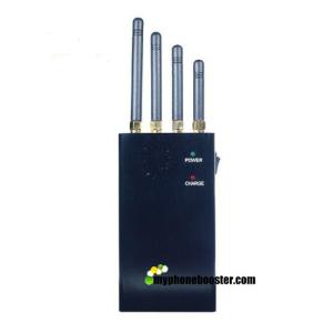 Quality Black DC12V 4 Bands 2w GSM 3G Wifi GPS Portable Mobile Signal Jammer Blocker Isolator With Fan/DIP/Leather Case/Battery wholesale