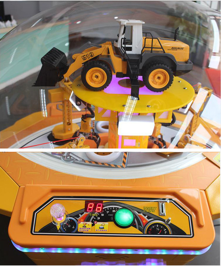 Family Toy Claw Crane Prize Game Machine Coin Operated For Kids 650W