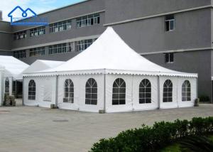 Quality White Or Custom Color Aluminum Exhibition Tents White PVC Pagoda Trade Show Tent wholesale