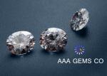 Decorative Diamond Oval Moissanite Rings Gemstone White Round